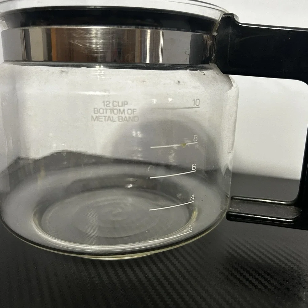 Vintage Proctor Silex 12 Cup Glass Carafe Replacement Glass Coffee Pot Black